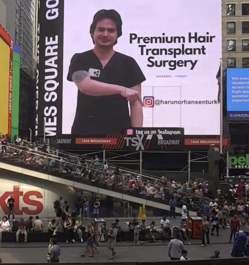 Sağlık Turizmi Reklamı, Saç Ekimi Doktor reklamları